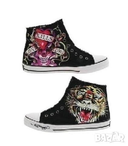 Ed Hardy оригинални унисекс кецове Uk3,5/37, снимка 8 - Кецове - 54685943
