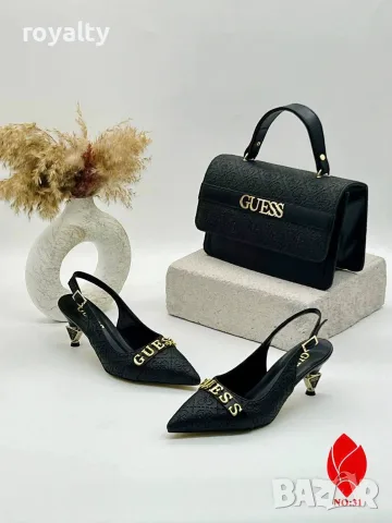 Guess Нови Дамски Обувки на Ток и Чанта Различни Цветове Гучи , снимка 5 - Дамски елегантни обувки - 55343506