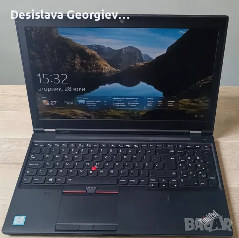 Лаптоп Lenovo ThinkPad P50 модел 20EQS6LJ00, снимка 2 - Лаптопи за работа - 55448136