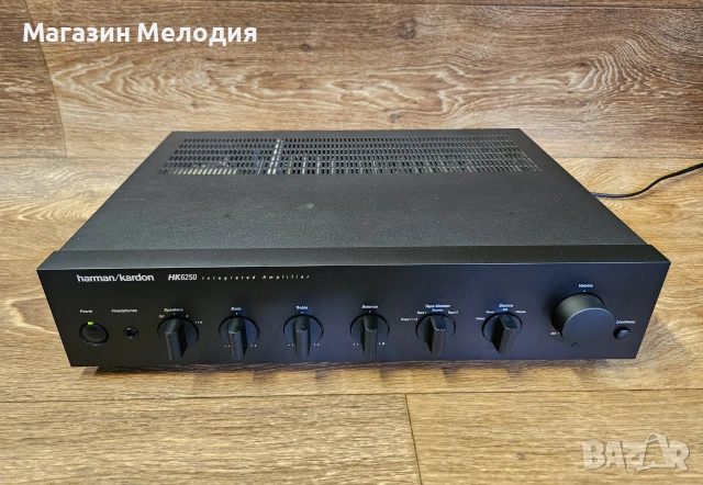 Усилвател Harman Kardon HK6250 – Топ състояние и огромен детайл! 🔥 Ретро Находка!, снимка 2 - Ресийвъри, усилватели, смесителни пултове - 55122232