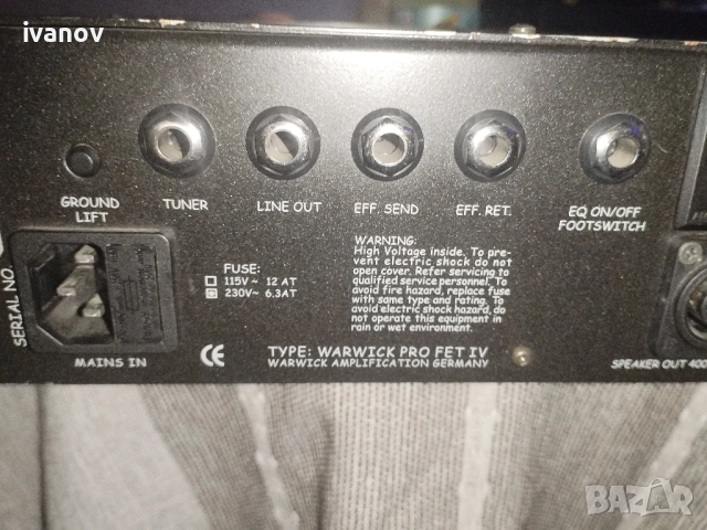 WARWICK PRO FET IV, снимка 3 - Други - 54639886