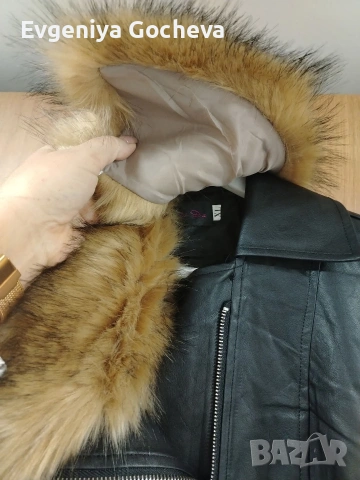 кожено яке размер L , снимка 3 - Якета - 53897280