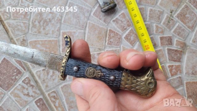 Нож, кама, кинжал, кортик. Румънски кортик, снимка 6 - Антикварни и старинни предмети - 54029858