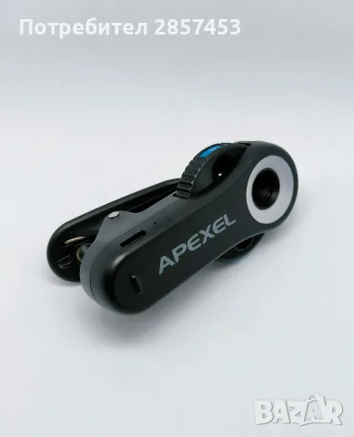APEXEL TriScope 3-в-1 микроскоп за телефон – 40X/80X/120X, LED и UV, снимка 3 - Селфи стикове, аксесоари - 55418727