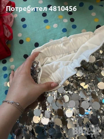 Дамска пола с пайети, снимка 3 - Поли - 54338094