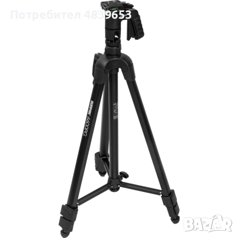 Алуминиев статив Sunpak 6600PG с пистолетна глава и плочка, снимка 2 - Чанти, стативи, аксесоари - 54855029