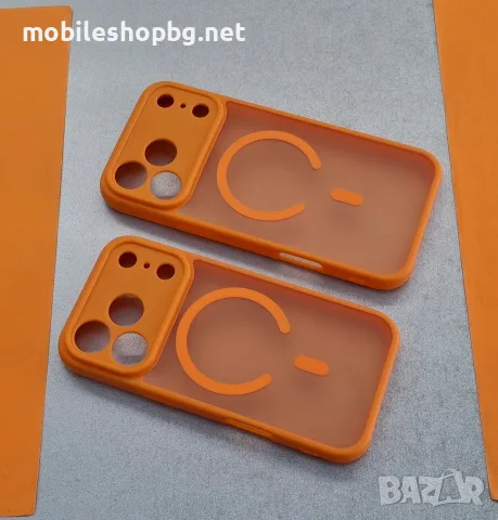 iPhone 17 Pro Max /iPhone 17 Pro оранжев гръб MagSafe матов
