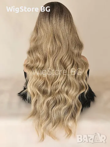 Lace front Руса къдрава nepука 70см, снимка 3 - Аксесоари за коса - 55415856
