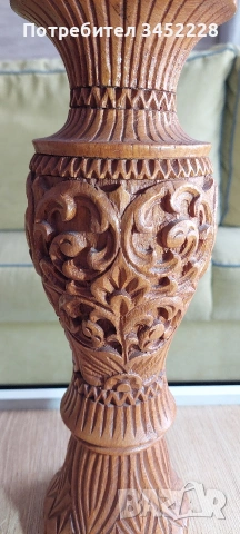 Дърворезба за ценители височина 38см , снимка 6 - Декорация за дома - 54058993