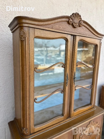 Ретро бюфет  витрина от две части, снимка 4 - Бюфети - 53958174