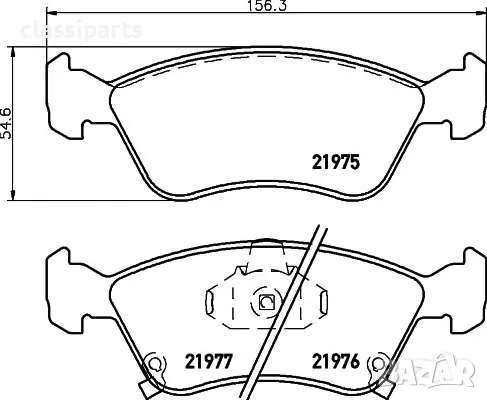 Спирачни накладки за Тойота Авенсис Т22 / TOYOTA Avensis (T22), снимка 2 - Части - 55657928