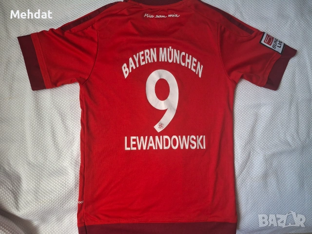 Детска фланелка Bayern München Lewandowski №9 Adidas 164, снимка 3 - Футбол - 54978940