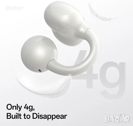 OpenRock S2 слушалки с отворени уши, с щипка, 4 гр леки и удобни, Bluetooth 6.0, снимка 3 - Безжични слушалки - 55502719