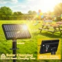 Нови Градински соларни лампи гирлянд 20 метра G40 дистанционно таймер IP44, снимка 2