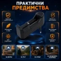 Универсално евтино зарядно устройство за батерии 18650 16340 123 14500 на ток за контакт с преходник, снимка 4