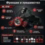 Професионален зареждащ се LED челник фенер за глава планина туризъм лов, снимка 2