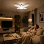 Мощна LED сгъваема лампа 60W – Регулируемо осветление с 4 сгъваеми панела, снимка 4