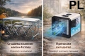 Комплект 1+1: Сгъваема къмпинг маса с 4 стола + Преносим охладител Код P2341, снимка 3