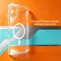 IMAK за TCL K70 NxtPaper 5G Магнитен Airbag Удароустойчив TPU Калъф със Скрийн Протектор – Прозрачен, снимка 2