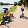 JX FITNESS Тротинетка за възрастни с регулируема височина на 3 нива, сгъваема, с двойни спирачки, снимка 8