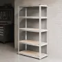 Професионален метален стелаж HÖGLER 205x120x45 см – 5 Рафта, до 880кг, регулируема височина, снимка 1