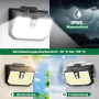 Комплект от 3 Нови Соларни LED лампи със сензор за движение IP65, снимка 6
