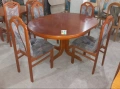 Комплект масивна разтегателна маса с 4 стола, снимка 2