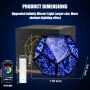 RGBW Infinity Mirror LED лампа с дистанционно и APP контрол (умно осветление), снимка 5