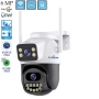 Двойна въртяща се AI IP  камера 3MP+3MP, снимка 1