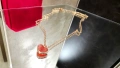 Van Cleef & Arpels VCA Rose Gold Red Carnelian Sweet Heart Дамско Колие, снимка 2