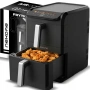 NexOne TwinFryer 11L – Двукамерен фритюрник с горещ въздух 2800W, две независими кошници, снимка 6