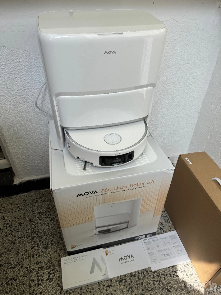 Робот Прахосмукачка + Станция MOVA Z60 Ultra Roller 26 000 Pa, HydroForce Wash, Самоизпразване, Flex, снимка 1