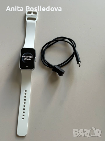 НОВ Samsung Galaxy Fit3 - Сребрист, снимка 5 - Смарт гривни - 54466255