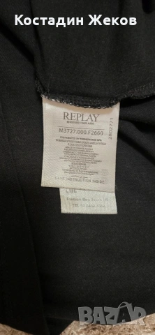 25€. Тениска памучна оригинална. REPLAY. Като нова. , снимка 5 - Тениски - 55072787