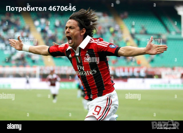 Тениска AC Milan Filippo Inzaghi , снимка 3 - Футбол - 54656469