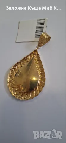 Златна висулка 9.62гр 02874-26/6  75евро за гр, снимка 3 - Колиета, медальони, синджири - 55428535