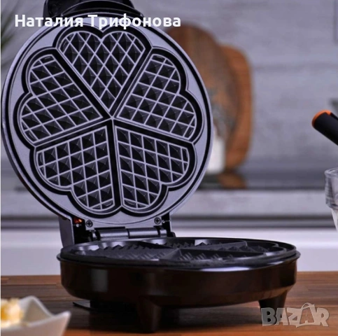 Гофретник Voltz,1200W, 5 гнезда, Инокс, снимка 6 - Гофретници - 54932896