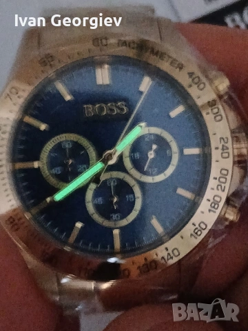 Нов часовник HUGO BOSS 1513340 ICON CHRONOGRAPH , снимка 6 - Мъжки - 54101387