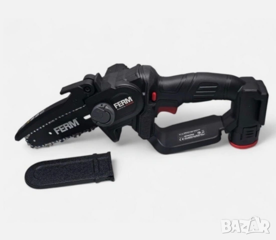 Акумулаторен верижен трион FERM AX POWER 12V 125 мм с батерия 2Ah, снимка 5 - Градинска техника - 54726588