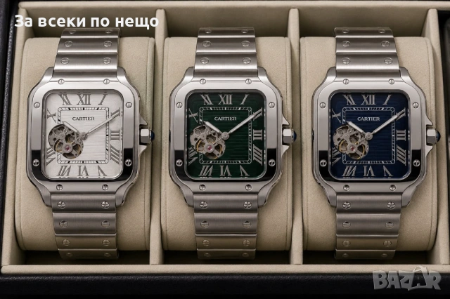 Cartier Мъжки Луксозен Часовник С Автоматичен Механизъм С Кутия Код Gentlemen Legacy43