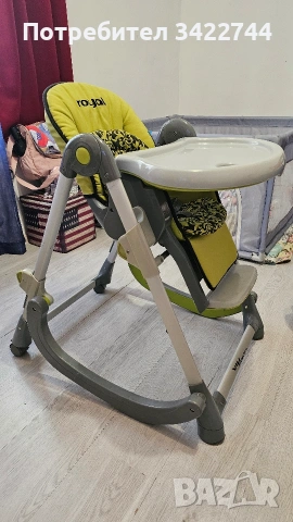 Столче за хранене с люлеещ механизъм 