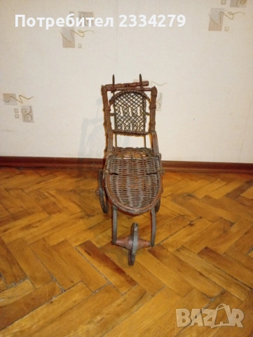 Автентична количка за кукли и декорация, изработена ръчно., снимка 4 - Колекции - 54493281