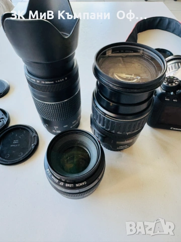 Фотоапарат CANON EOS 6 с три обектива, снимка 3 - Фотоапарати - 54839484