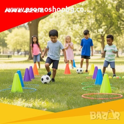Игра Kruzzel 3в1 "Хвърляне към цел", интерактивна, топки, рингове, конуси, снимка 3 - Други - 54676902