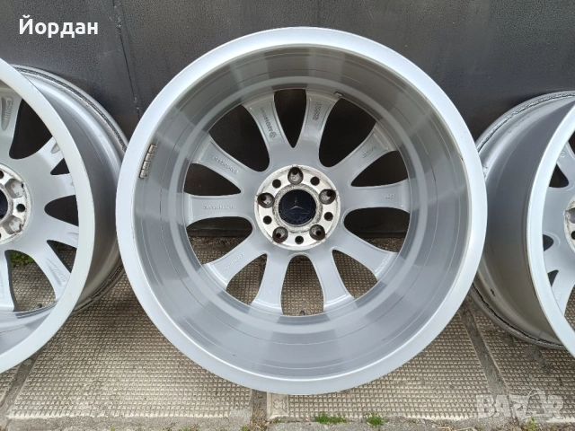 ОРИГИНАЛНИ джанти 18 ' цола 5x112 МЕРЦЕДЕС / MERCEDES E Klasse W213 8J ET43 + датчици, снимка 15 - Гуми и джанти - 54527731