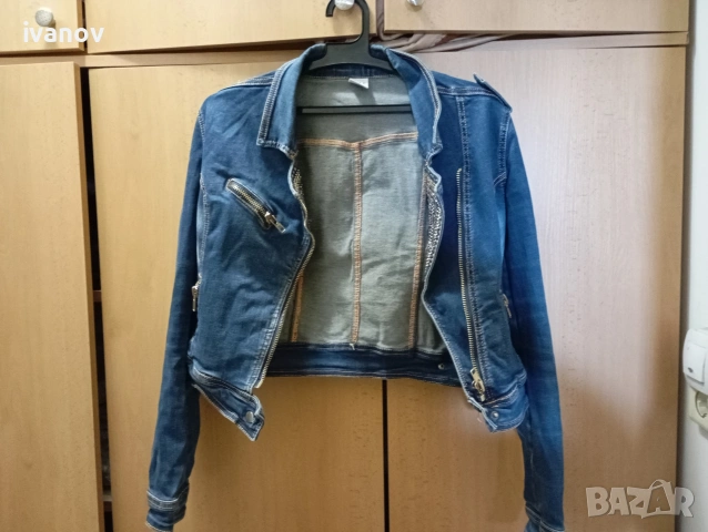 Дамско дънково яке XL размер 