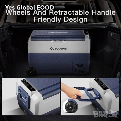 AAOBOSI 50L компресорен хладилник двойна зона, снимка 3 - Хладилници - 54449009