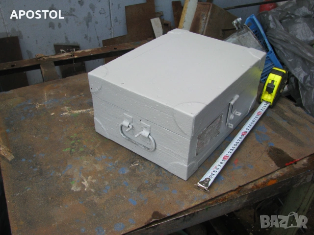 Дървен сандък от военна техника с метален обков СССР , снимка 3 - Антикварни и старинни предмети - 54138003