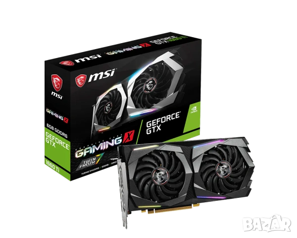 MSI GeForce GTX 1660 Ti GAMING X 6G, снимка 2 - Видеокарти - 54337501