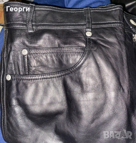Кожен панталон, изработен от висококачествена овча напа, XL, снимка 3 - Панталони - 54024920
